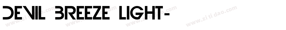 Devil Breeze Light字体转换